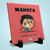 Mangta Printed Table Décor Ceramic Tile 6x6 Inches